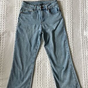 Rewash Light Blue Denim Jeans Crop fit Size 3